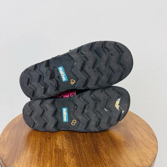 Native Kensington Treklite Black And Pink Chelsea Boot Girls Size 2 - Picture 8 of 11